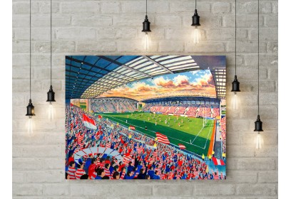 Wigan Warriors RLC DW Stadium Wall Art Canvas